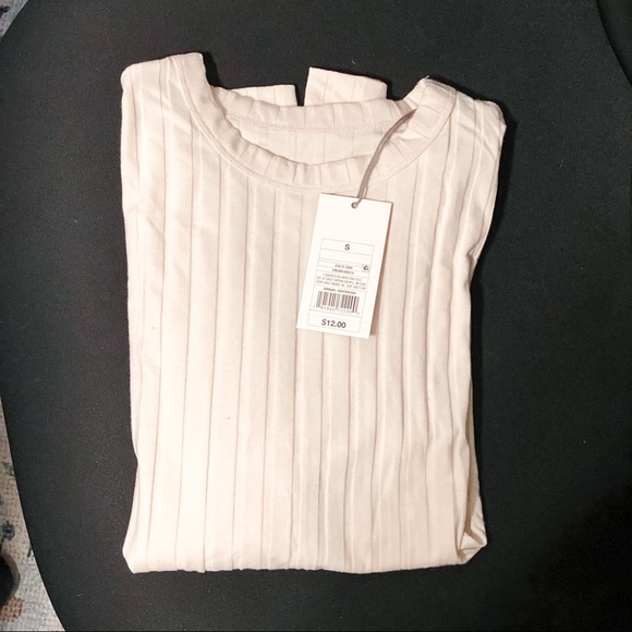 Long sleeved ribbed tshirt - cream/ivory - Picture 4 of 4
